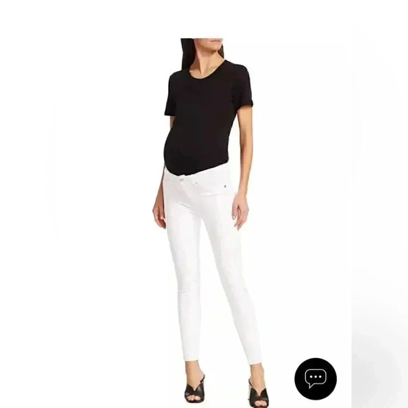 NWT 7 4 mankind maternity ankle skinny denim jeans 6 - Picture 1 of 3